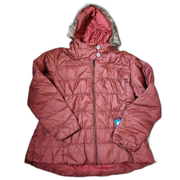 Columbia Sparks Lake Hooded Jacket – Women’s 3X, Marsala Red, Omni-Heat - Picture 1 of 15